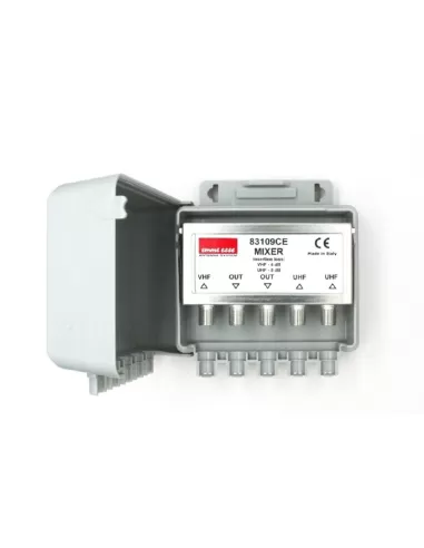 Mezclador 3 vías vhf+2uhf 2 salidas ce